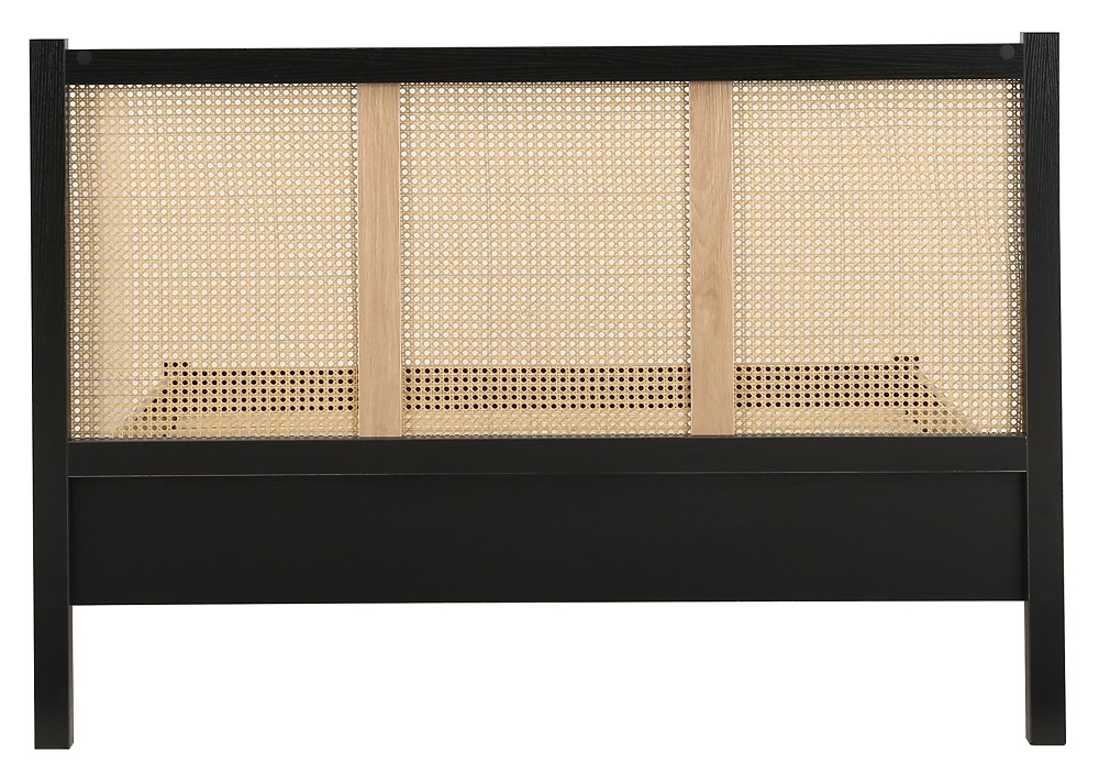 Product photograph of Croxley Black Rattan Bed - Sizes Available from Choice Furniture Superstore.